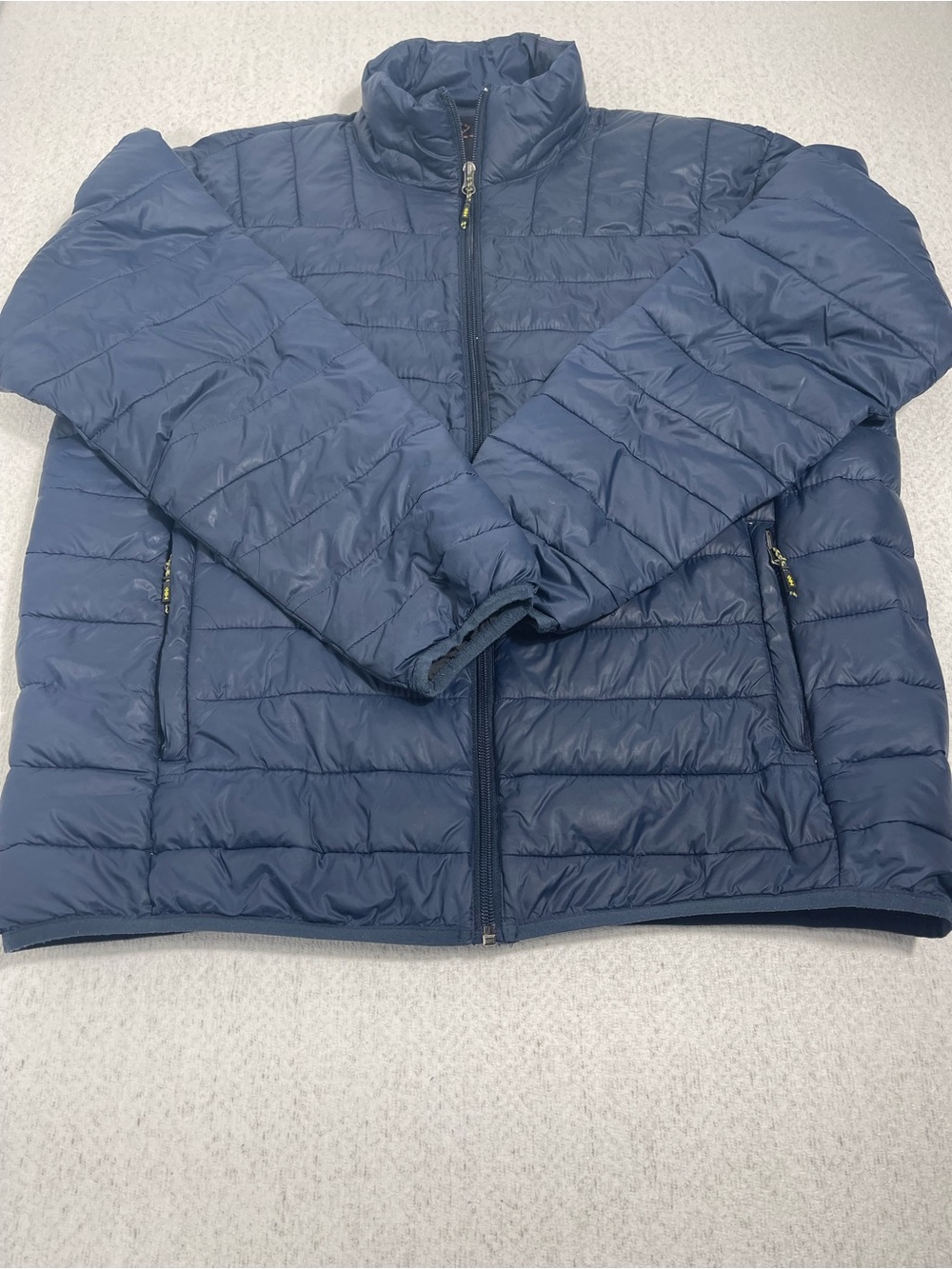 Hawke&Co Blue Quilted Puffer Jacket Full Zip Lined XL.Slight Wear See Pict. #600